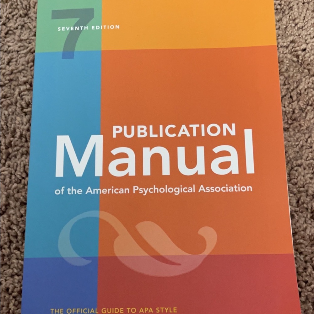 APA Manual 7th edition